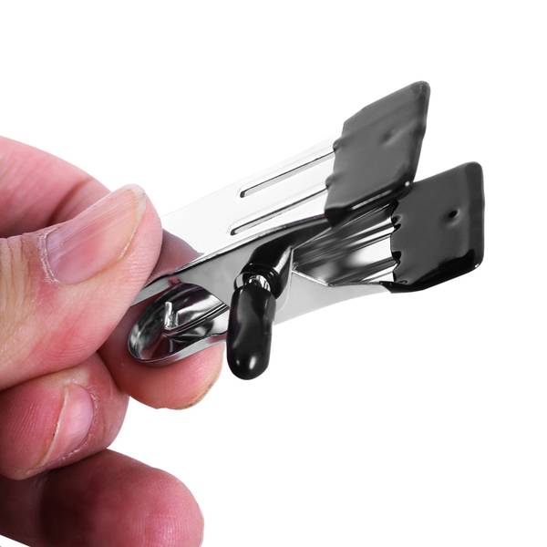 50er-Set Klemmhaken Schwarz - Metall - 5 x 3 x 11 cm