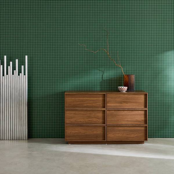 Kommode Kuba Braun - Holzwerkstoff - 43 x 75 x 120 cm
