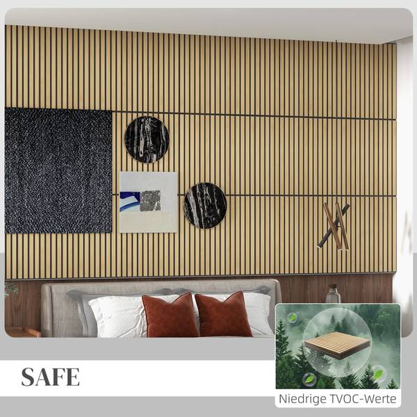 Akustikpaneel 830-834V81AK Braun - Holzwerkstoff - 60 x 3 x 60 cm