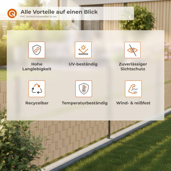 Sichtschutzstreifen 200-06 Beige