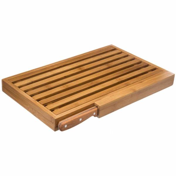 Planche à découper à pain BAMBOU CUISINE Beige - Bambou - 44 x 4 x 27 cm
