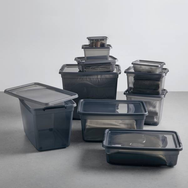 Aufbewahrungsbox BLACKY CA. 60L Schwarz - Kunststoff - 39 x 38 x 58 cm