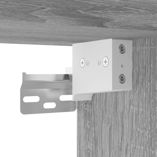 TV-Wandschrank 3029990-1 (2er Set) Hellgrau - Breite: 57 cm
