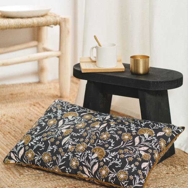 Dekoratives Kissen INDIES JAIPUR Braun - Baumwollstoff - 40 x 5 x 60 cm