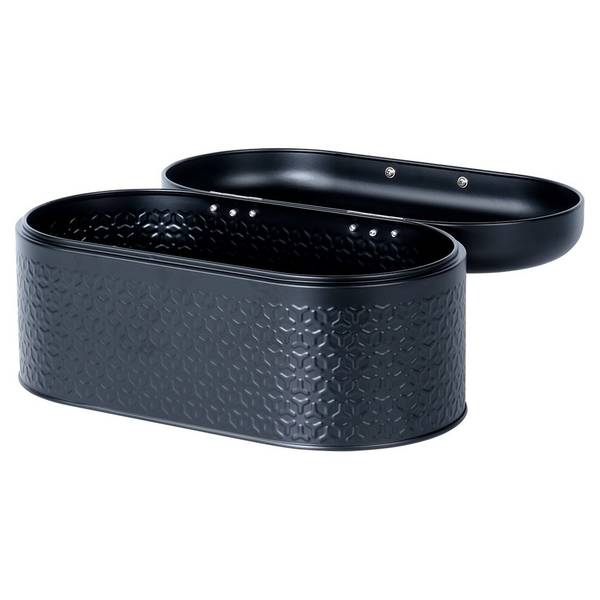 Brotkasten 259626 Schwarz - Metall - 20 x 15 x 34 cm