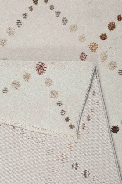 Kurzflorteppich Ina Beige - 80 x 150 cm
