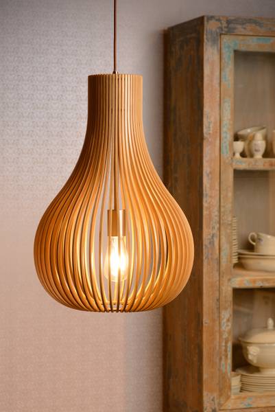 Suspension BODO Marron - Bois manufacturé - 38 x 185 x 38 cm