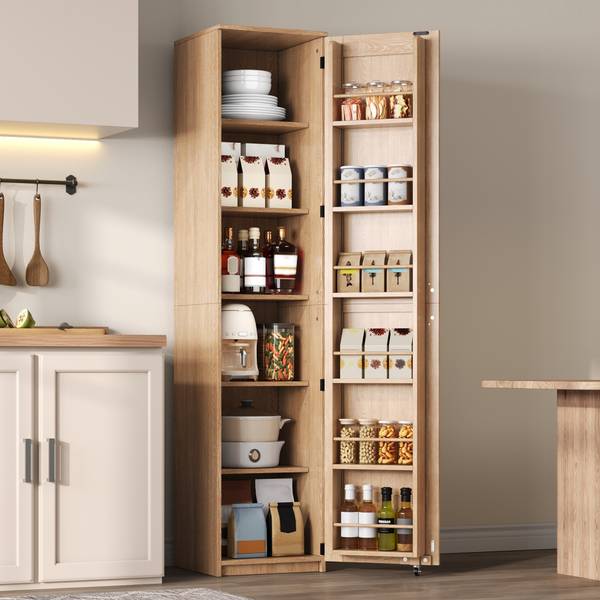 Küchenschrank CHAN285 Ⅵ Braun - Holzwerkstoff - 40 x 183 x 40 cm