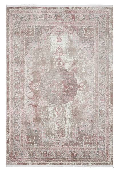 Webteppich MARCUS 3 Pink - Holzwerkstoff - 160 x 1 x 230 cm
