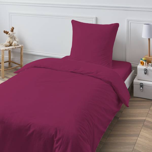Drap housse COTON UNIS 140 x 190 cm