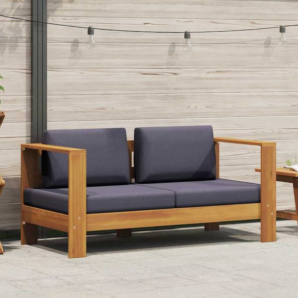 Gartenbank 3007925-8 Grau - Akazie - 140 x 60 x 65 cm