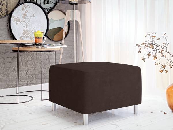 Polsterhocker Dover Braun - Dunkelbraun