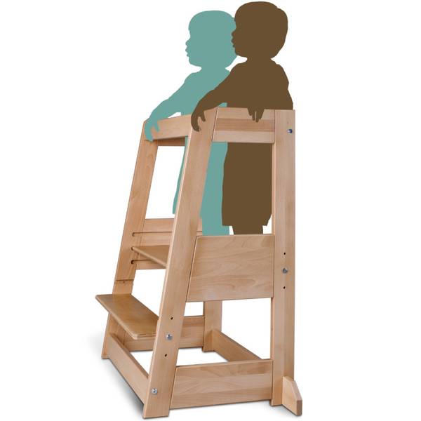 Hochstuhl A065616 Braun - Massivholz - 54 x 95 x 45 cm