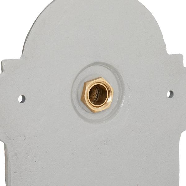 Verzierter Wandbrunnen in Gold & Grau Gold - Grau - Messing - Gusseisen - 22 x 36 x 11 cm