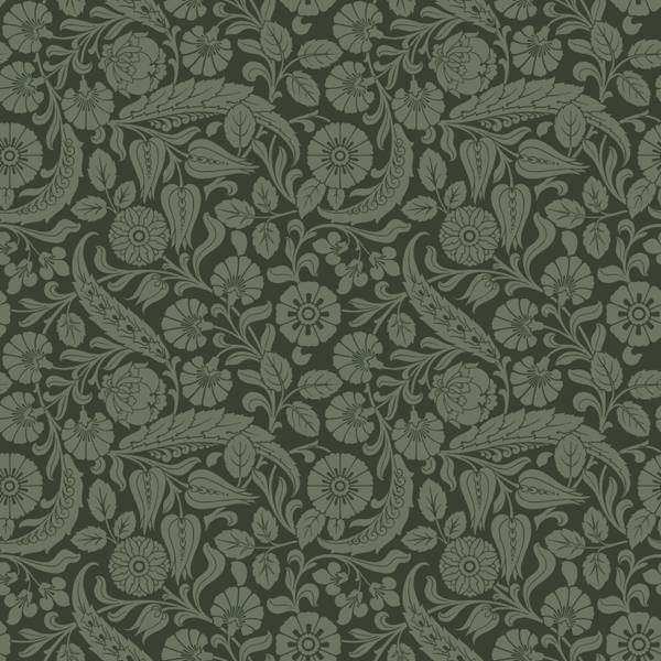 Tapete 139787 Grün - Fleece - 53 x 1005 x 53 cm