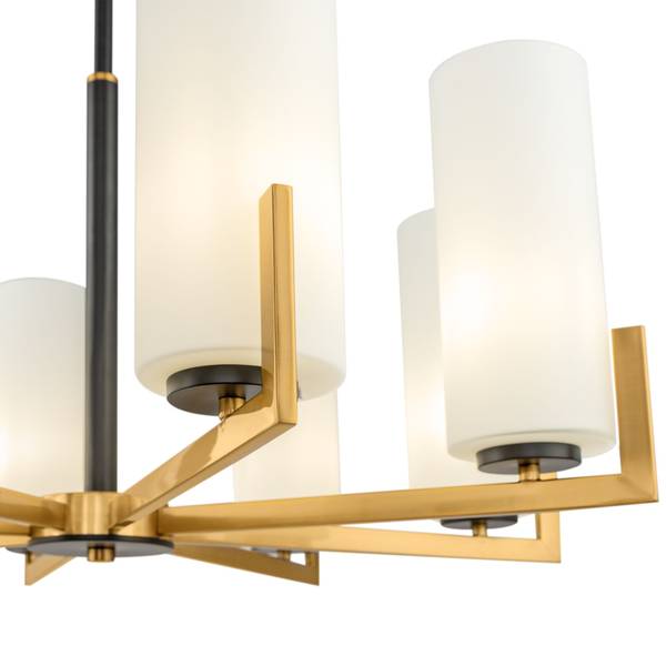Kronleuchter Fortano Schwarz - Metall - 67 x 53 x 76 cm