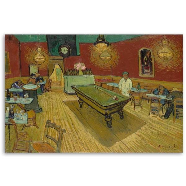 Wandbild nachtcafé vincent van gogh 120 x 80 cm