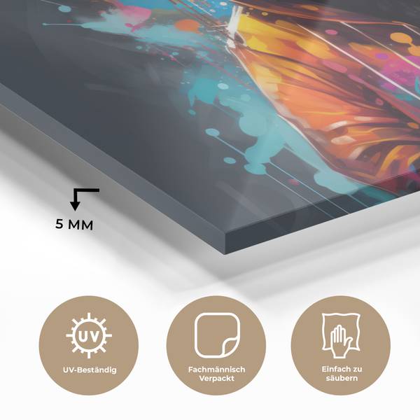 ACRYLGLASBILD Panda 90 x 60 cm