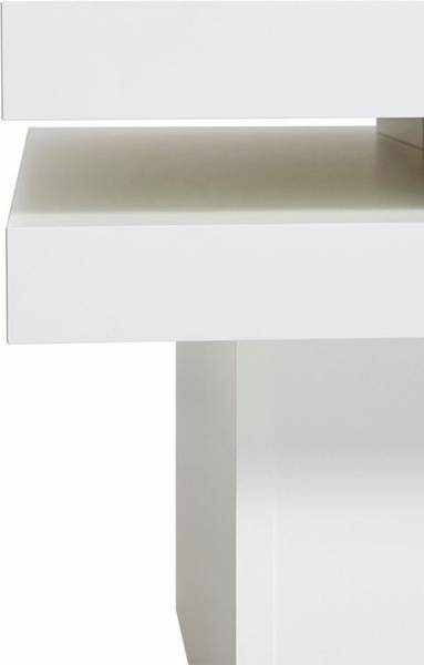 Couchtisch PRAG Weiß - Holzwerkstoff - 67 x 42 x 67 cm