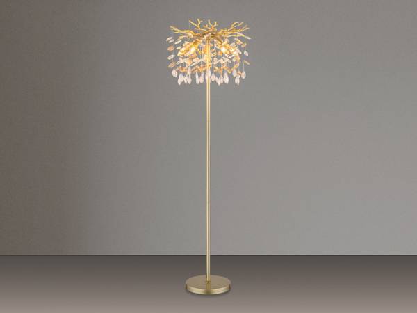 Stehlampe Celair Gold - Kristallglas - 46 x 155 x 46 cm
