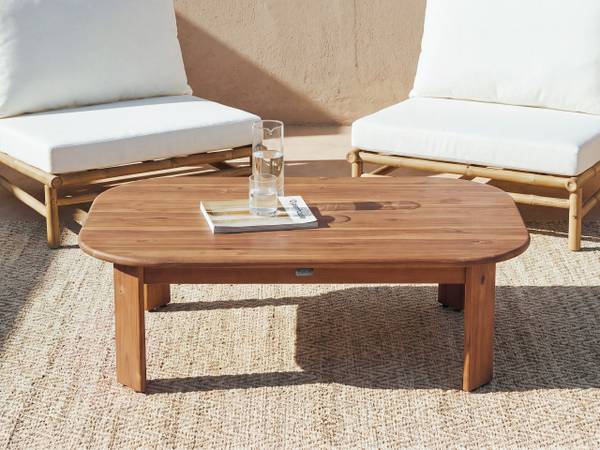 Couchtisch TALSANO Braun - Massivholz - 80 x 36 x 120 cm