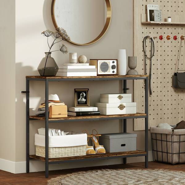 Konsolentisch 837-591V00RB Braun - Holzwerkstoff - 35 x 80 x 101 cm