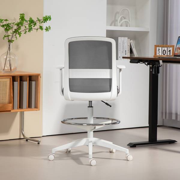 Bürostuhl 921-769V00GY Grau - Textil - 58 x 121 x 62 cm