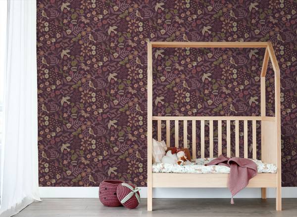 Tapete 131639 Violett - Papier - 53 x 1005 x 53 cm