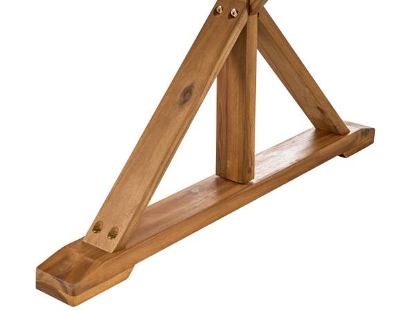 Esstisch CALABRITTO Braun - Massivholz - 180 x 74 x 90 cm