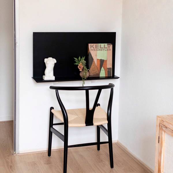 Schwebender Klappschreibtisch ALADA Schwarz