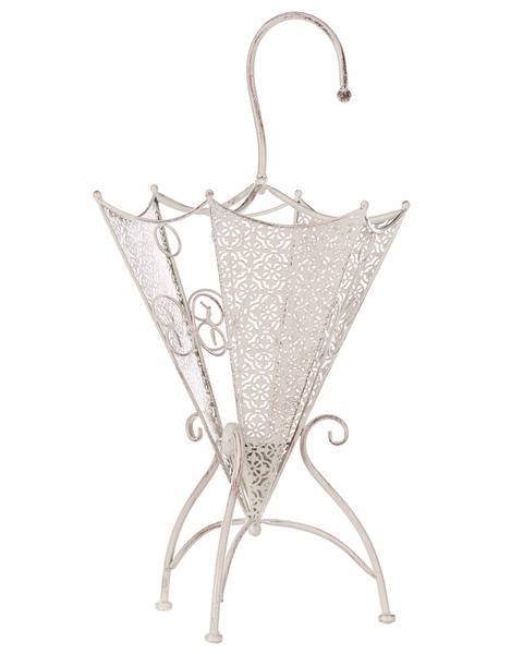 Paraplubak GOUVILLE wit - metaal - 35 x 70 x 28 cm