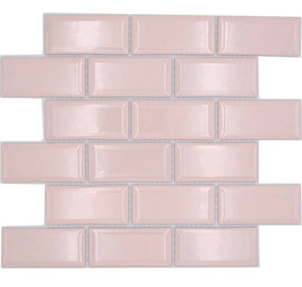Mosaikfliesen 24-11T Pink - Keramik - 30 x 30 x 30 cm