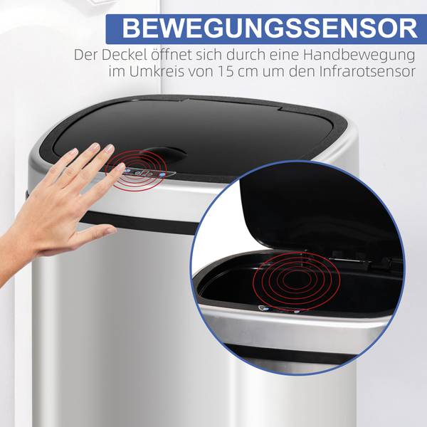 Automatik Mülleimer 851-011V01 30 x 57 cm
