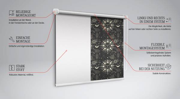 Innenrollo ETHER 60 x 140 cm