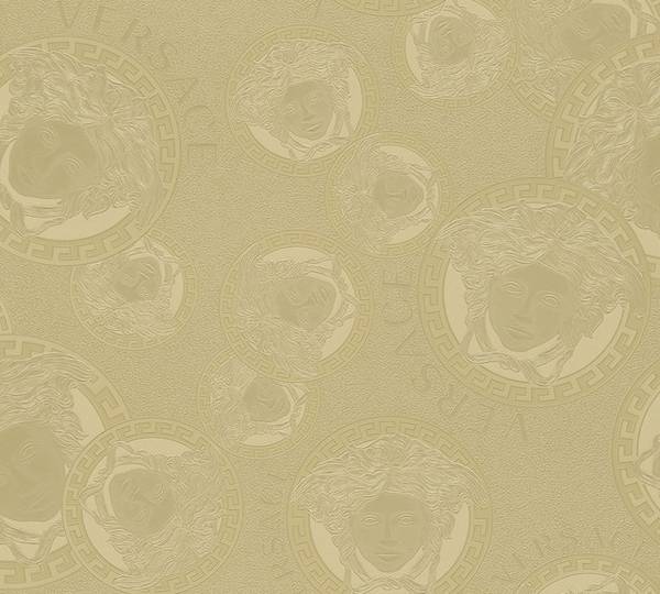 Tapete 40 Medusa modern Design Gold