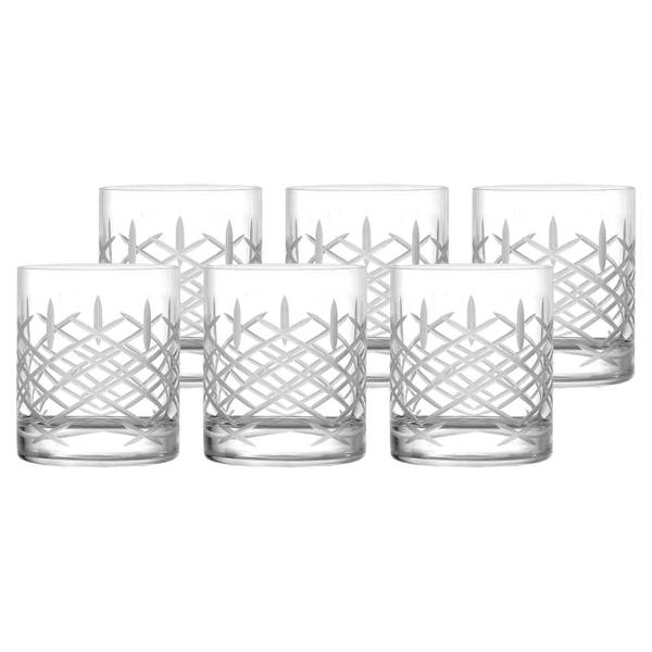 Whiskybecher New York Bar Club 6er Set Glas - 8 x 10 x 8 cm