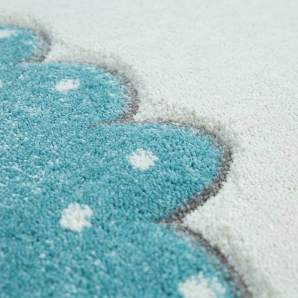 Kinderteppich Ela 215 Weiß - Textil - 133 x 133 cm