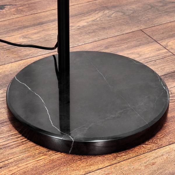 Stehlampe Cesaro Blau - Metall - Stein - 39 x 22 x 72 cm