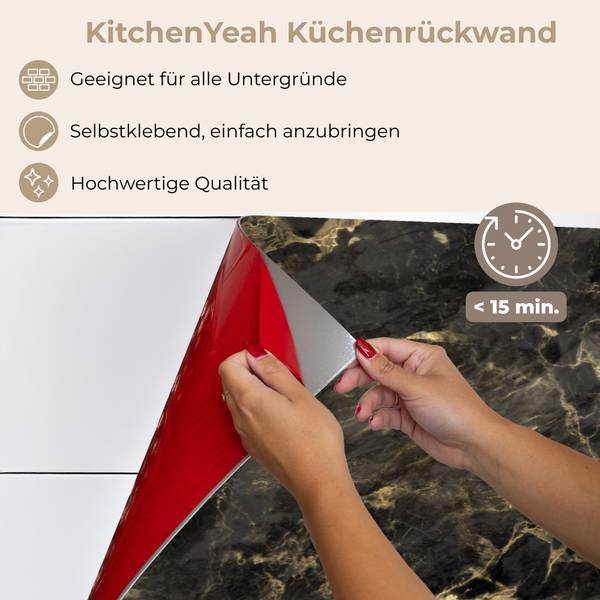 KÜCHENRÜCKWAND Marmor 250 x 80 cm