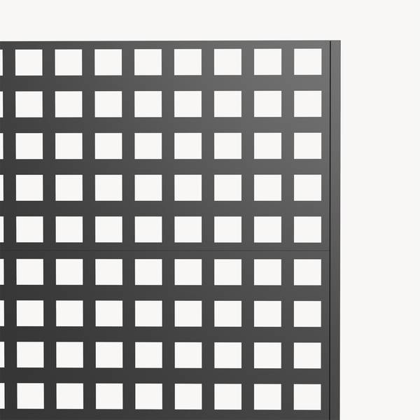 Cloison Toma Noir - Acier - 82 x 190 x 38 cm