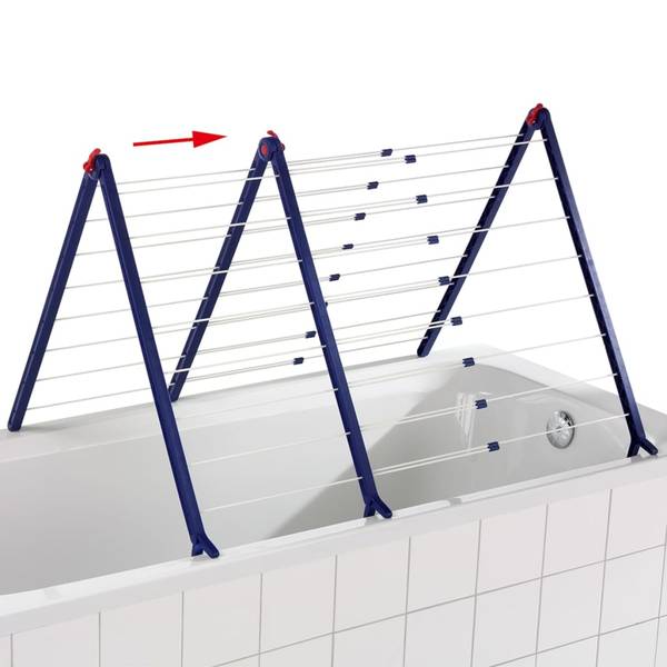 Badewannentrockner 415750 Weiß - Metall - 124 x 1 x 1890 cm