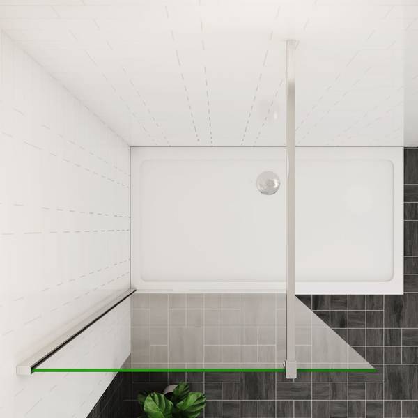 NANO Duschabtrennung Duschwand Sicherheitsglas - 80 x 200 x 1 cm