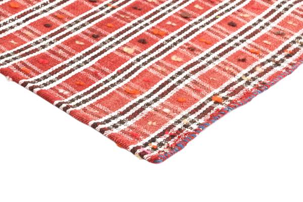 Vloerkleed Jajim CXLI rood - wol - 150 x 1 x 175 cm