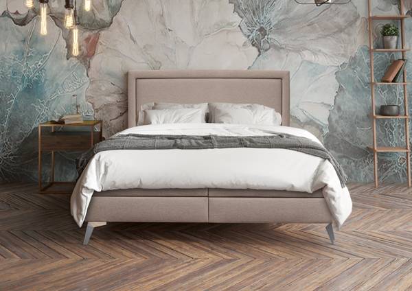 Boxspringbett Joy Bonellfederkern Braun - Liegefläche Breite: 120 cm
