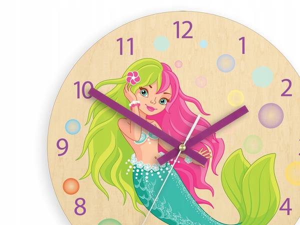 Wanduhr Nixe Braun - Holzwerkstoff - 30 x 30 x 4 cm