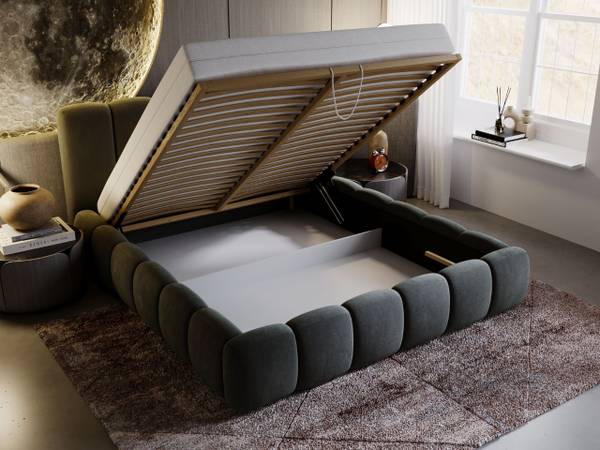 Polsterbett CLOUD Grau - Liegefläche Breite: 120 cm