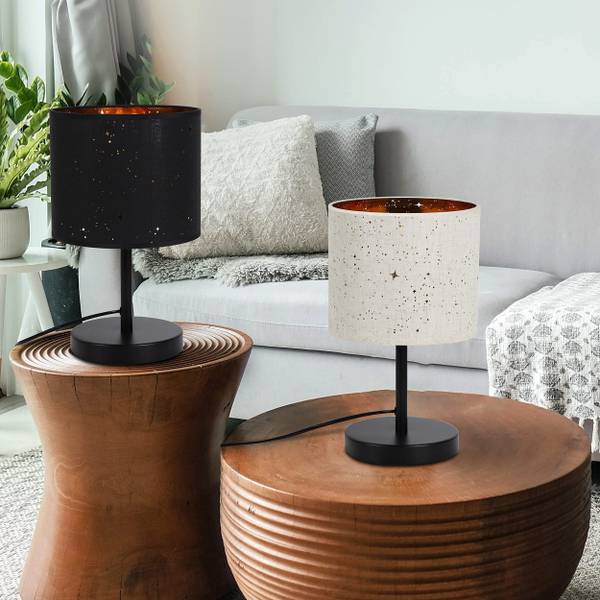 Tafellamp Hoffnung zwart - metaal - 19 x 32 x 19 cm