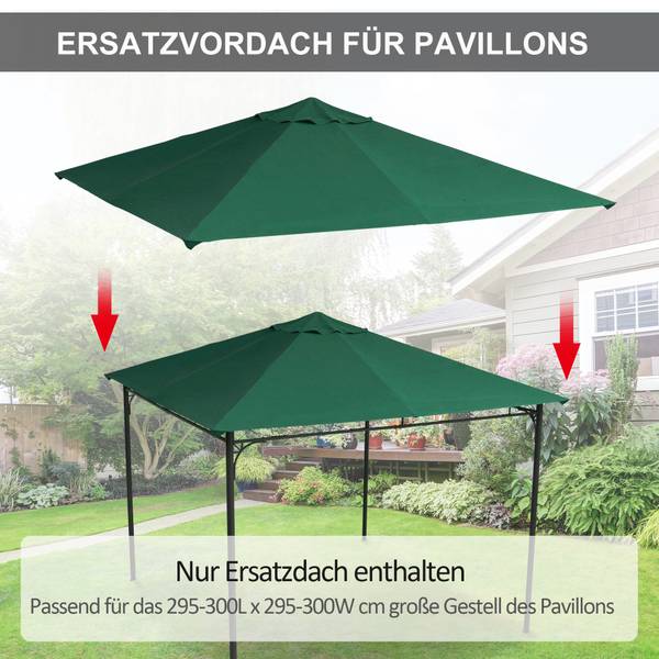 Pavillondach 84C-141GN Grün