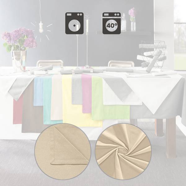 Tischset 6er-Pack 125365 Beige