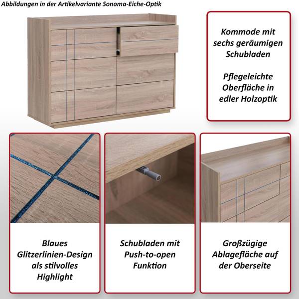 Commode P44 Imitation noyer